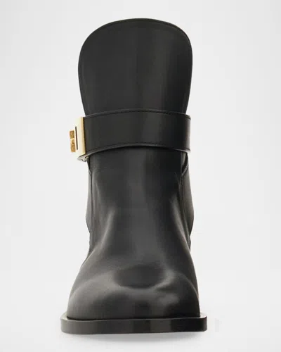 Ferragamo Zanira Leather Ankle Boots In Black