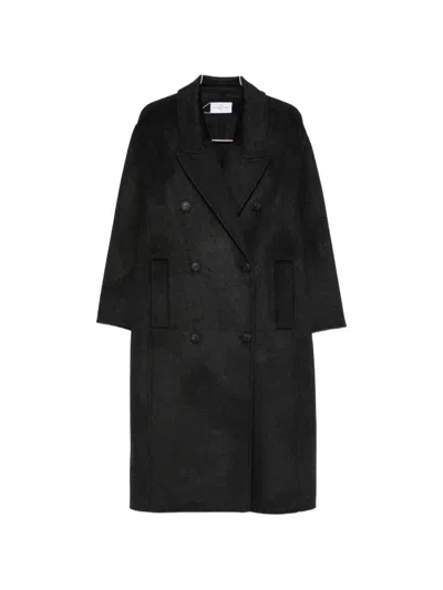 The Dynamis Studio Double-breasted Coat In Black