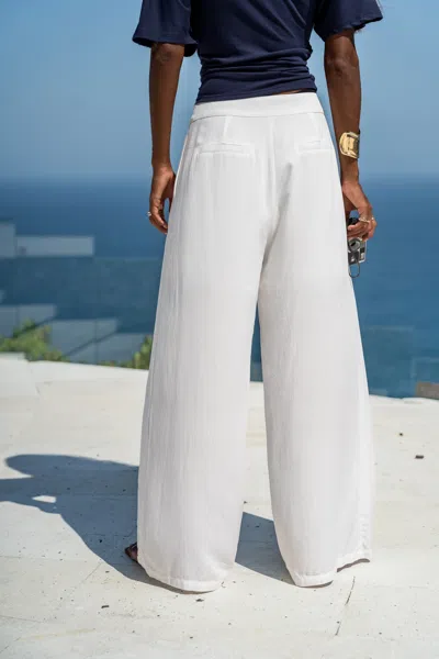 Cupshe Common Thread White Pants In White