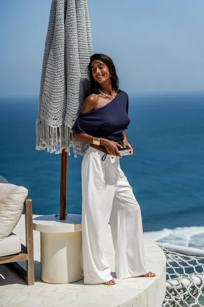 Cupshe Common Thread White Pants In White