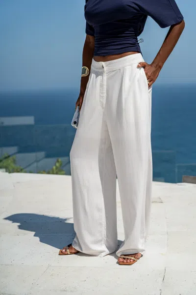 Cupshe Common Thread White Pants In White