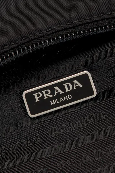 Pre-owned Prada Mini Re-edition 2000 Re-nylon Shoulder Bag In Black