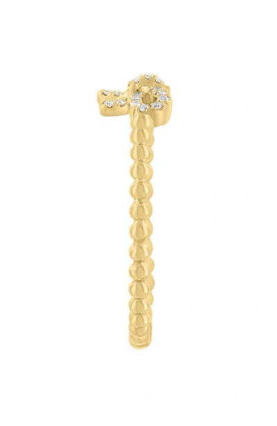 Effy Diamond Bow Bead Shaped Ring In Gold