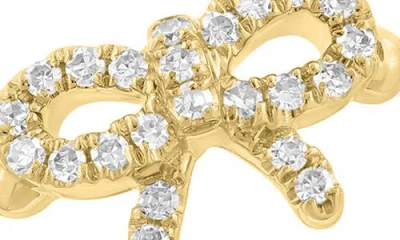 Effy Diamond Bow Bead Shaped Ring In Gold