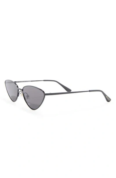 Diff Tabitha 60mm Cat Eye Sunglasses In Black/ Grey