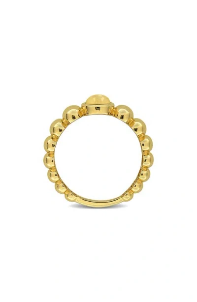 Delmar Garnet Bubble Ring In Yellow