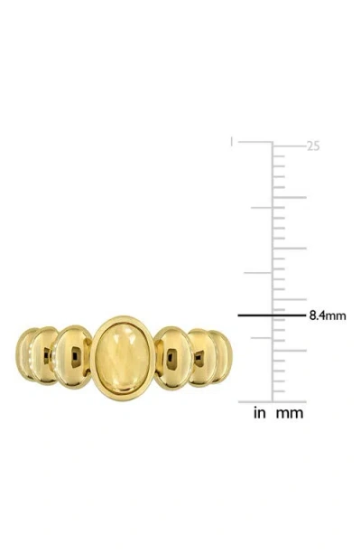 Delmar Garnet Bubble Ring In Yellow