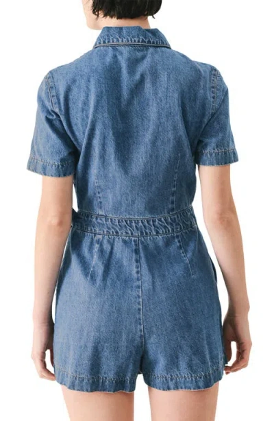 Freemarket Denim Romper In Blue