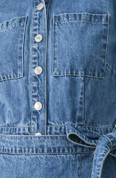 Freemarket Denim Romper In Blue