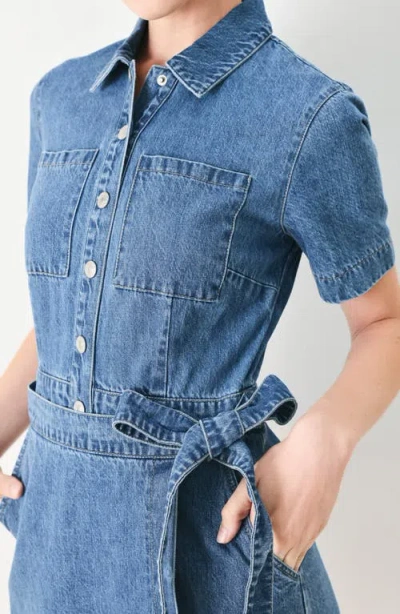 Freemarket Denim Romper In Blue