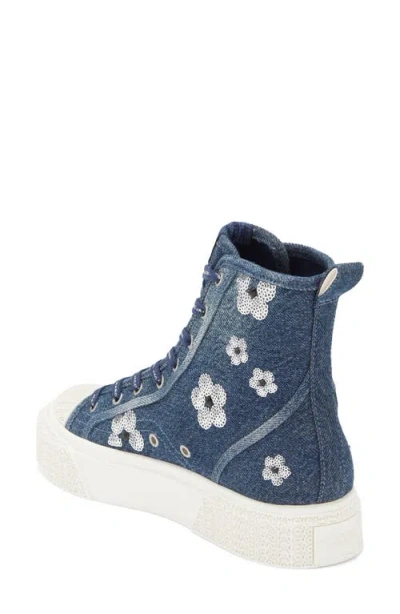 Marc Jacobs The High Top Platform Sneaker In Blue