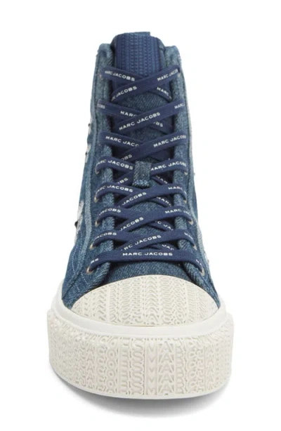 Marc Jacobs The High Top Platform Sneaker In Blue
