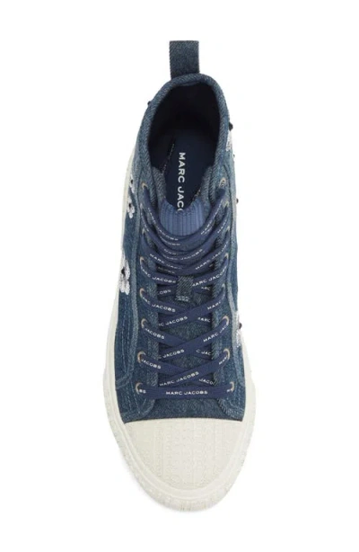 Marc Jacobs The High Top Platform Sneaker In Blue
