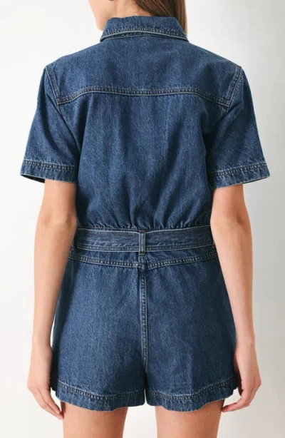 Freemarket Denim Romper In Blue