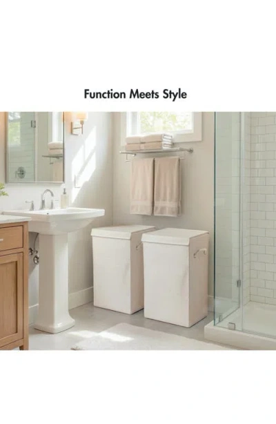 Kinetic 2-pack Foldable Laundry Bins In Neutral
