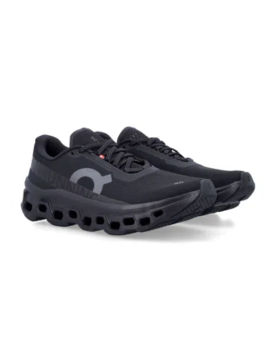 On Cloudmster 1 Cloudtec Technical Mesh Sneakers In Black