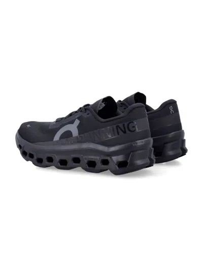 On Cloudmster 1 Cloudtec Technical Mesh Sneakers In Black