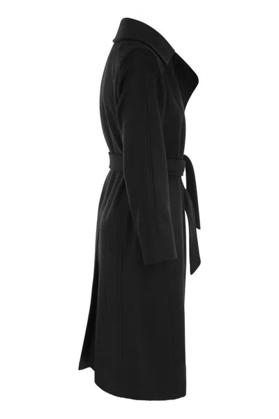 Max Mara Maxmara Manuela - Camel Coat In Black