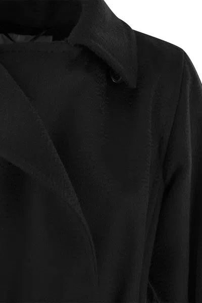 Max Mara Maxmara Manuela - Camel Coat In Black