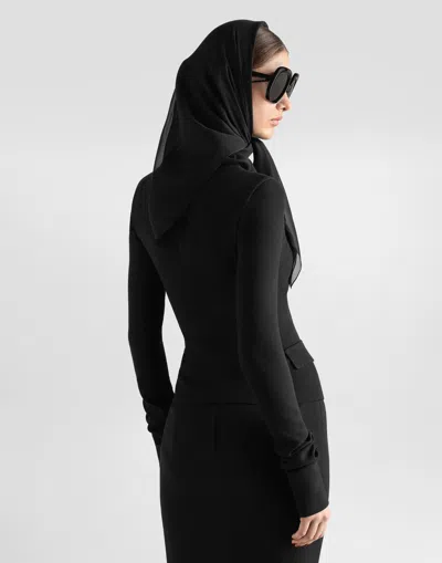 Dolce & Gabbana Wool Jacket In Black