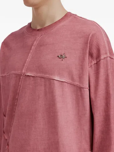 Five Cm Raw-edge Long-sleeve T-shirt In Multi