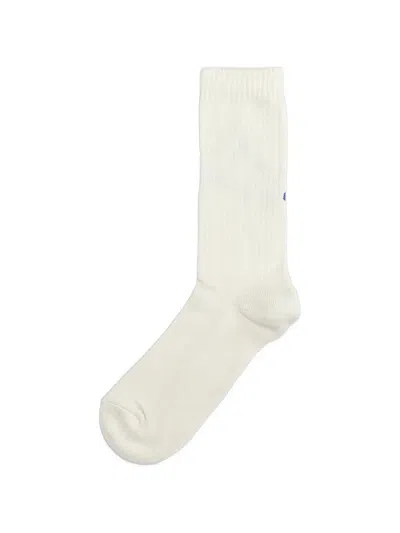 Barrow Logo-intarsia Socks In White