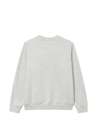 Chocoolate Bear-patch Long-sleeve Sweatshirt In Gray