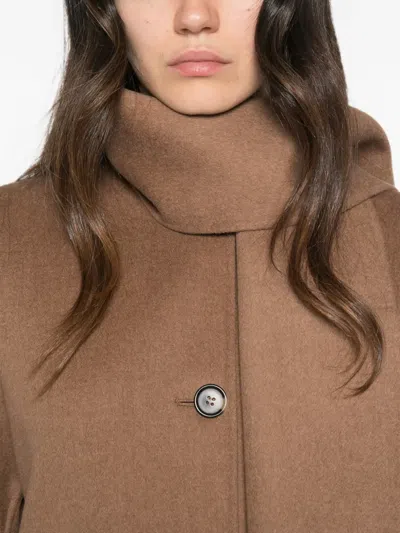 S Max Mara Kate Button-fastening Jacket In Brown