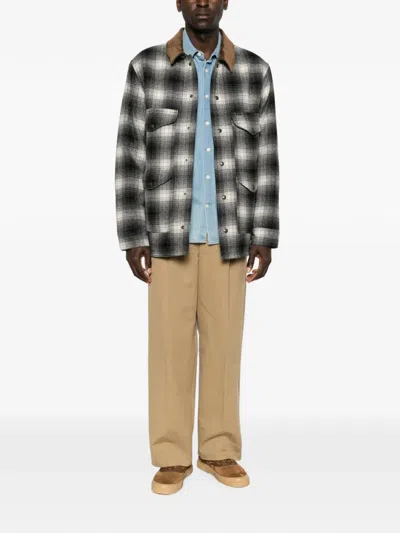 Filson Check-pattern Corduroy-collar Jacket In Multi