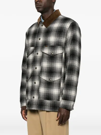 Filson Check-pattern Corduroy-collar Jacket In Multi
