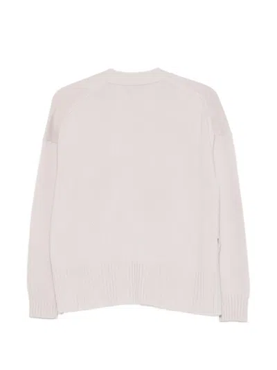 Alpha Studio Patch-pocket V-neck Cardigan In Pink