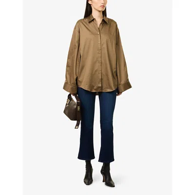 Frame Le Crop Mini Boot Mid-rise Bootcut Jeans In Blue