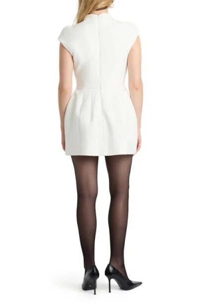 Bardot Elson Structured Minidress In White