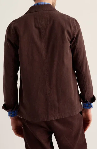 Seasalt Cornwall Tollgate Herringbone Jacket In Brown