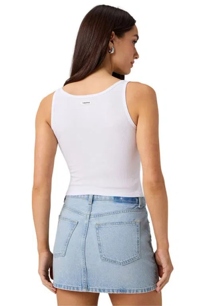 Fabletics Modal Rib Cropped Tank In White
