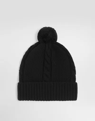Dolce & Gabbana Bonnet En Maille In Black
