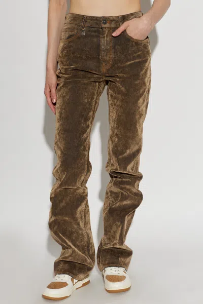 Amiri Belt-loop Jeans In Brown