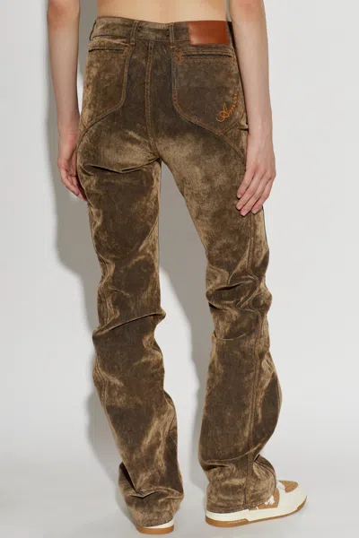 Amiri Belt-loop Jeans In Brown
