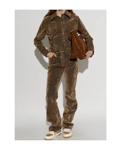 Amiri Belt-loop Jeans In Brown