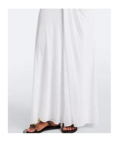 Christopher Esber Ripple Draped Jersey Gown In White