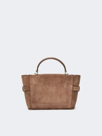 Max Mara Flap Shoulder Bag In Brown