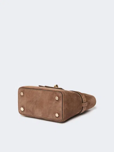Max Mara Flap Shoulder Bag In Brown