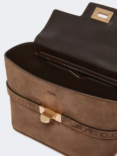 Max Mara Flap Shoulder Bag In Brown