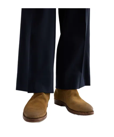Jil Sander Aged-effect Round-toe Boots In Yellow