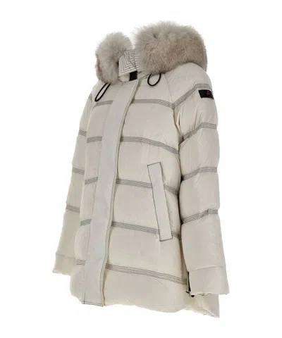 Peuterey Long-sleeved Down Jacket In Gray