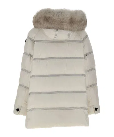 Peuterey Long-sleeved Down Jacket In Gray