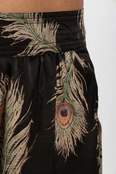Zimmermann Valiant Harem Floral-print Silk Pants In Black