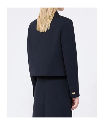 Max Mara Smmsabato Button-up Jacket In Blue