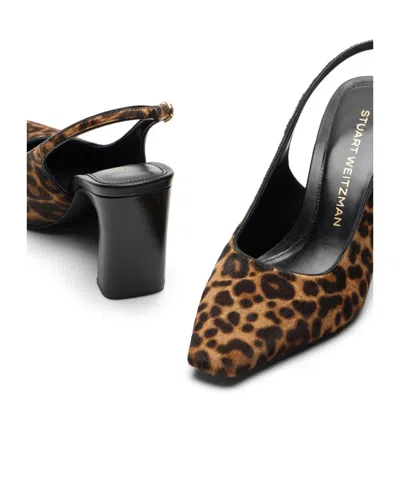 Stuart Weitzman Stassi Leopard-print Slingback Pumps In Leopard
