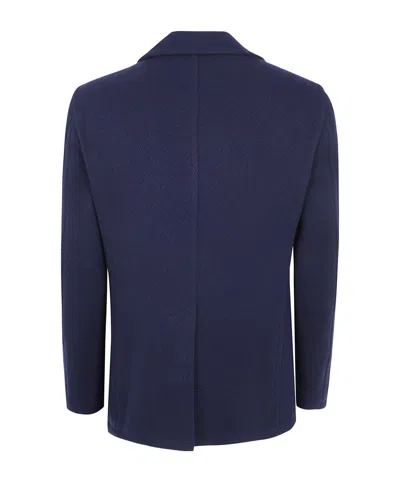 Tagliatore Double-breasted Casual Jacket In Blue